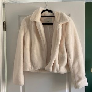 BALNKNYC Whit Faux Fur Coat